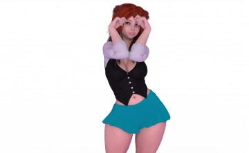 Картинка 3д+графика люди+ people фон взгляд девушка