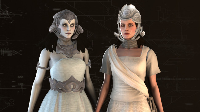 Обои картинки фото 3д графика, фантазия , fantasy, девушка, фон, взгляд