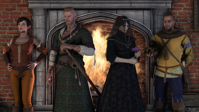 Обои картинки фото 3д графика, фантазия , fantasy, девушка, фон, взгляд