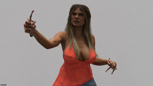 Обои картинки фото 3д графика, фантазия , fantasy, взгляд, девушка, фон