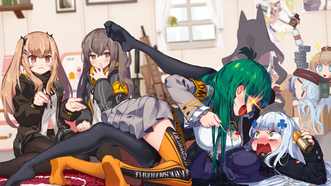 Обои картинки фото аниме, girls frontline, girls, frontline