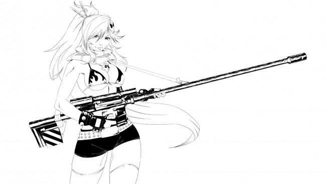 Обои картинки фото аниме, tengen toppa gurren-lagann, девушка