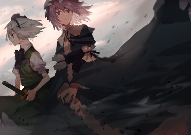 Обои картинки фото аниме, touhou
