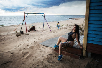 Картинка девушка девушки -unsort+ брюнетки темноволосые модель