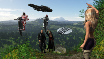 Картинка 3д+графика фантазия+ fantasy фон взгляд девушки