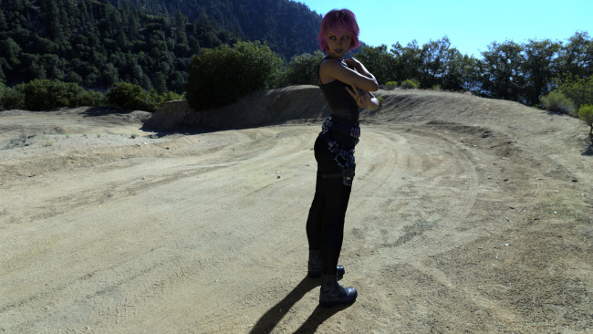 Обои картинки фото 3д графика, люди , people, фон, взгляд, девушка