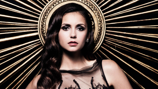 Обои картинки фото девушки, nina dobrev, актриса, шатенка, солнце