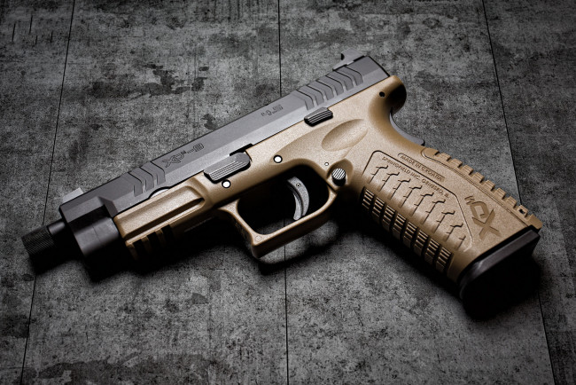 Обои картинки фото springfield armory xdmt, оружие, пистолеты, ствол
