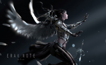 Картинка фэнтези ангелы девушка крылья