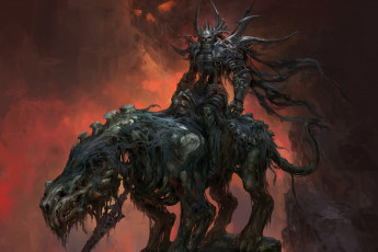 Картинка фэнтези нежить всадник