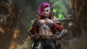 обоя видео игры, league of legends, jinx, league, of, legends