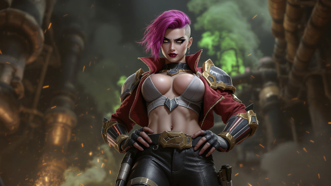 Обои картинки фото видео игры, league of legends, jinx, league, of, legends