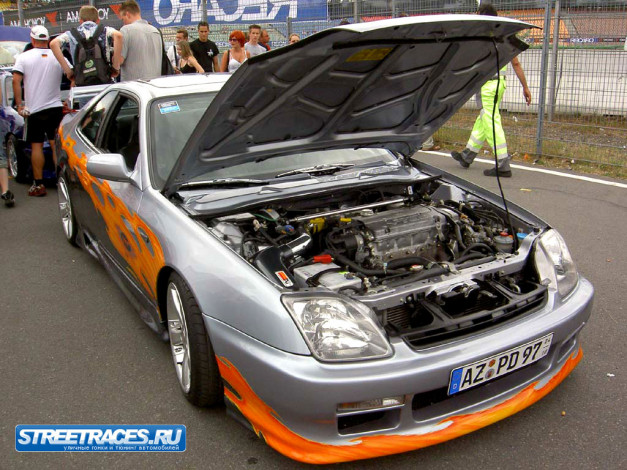 Обои картинки фото honda, prelude, автомобили, выставки, уличные, фото