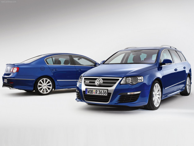 Обои картинки фото volkswagen, passat, r36, 2007, автомобили