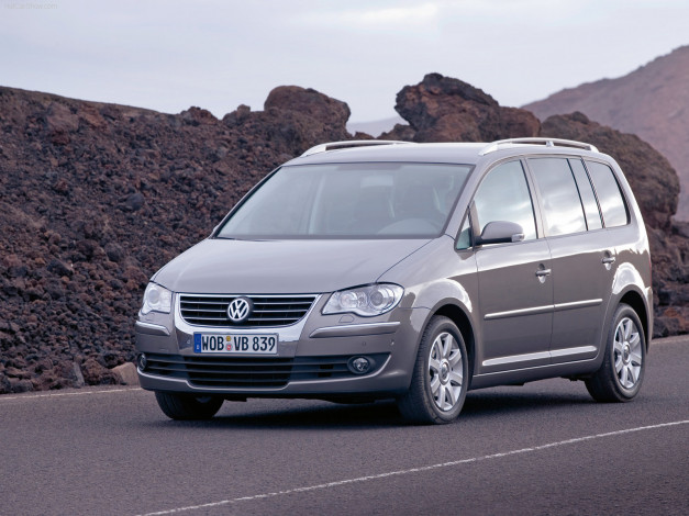 Обои картинки фото volkswagen, touran, 2007, автомобили