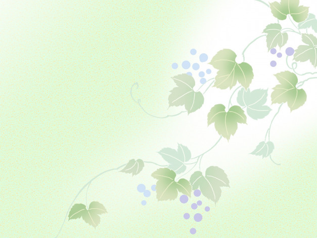 Обои картинки фото векторная, графика, виноград, листья, ягоды, гроздья, лоза