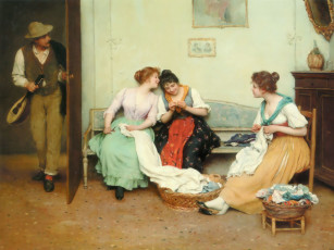 обоя eugene, de, blaas, рисованные