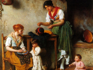 обоя eugene, de, blaas, рисованные