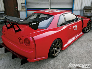 Картинка bnr34 nissan skyline gt автомобили datsun