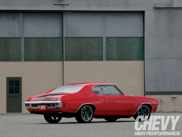 Обои картинки фото 1970, chevrolet, chevelle, ss, 454, автомобили