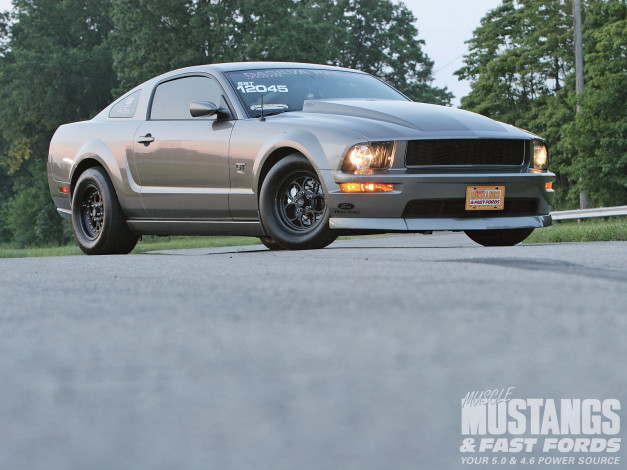 Обои картинки фото 2005, ford, mustang, gt, автомобили