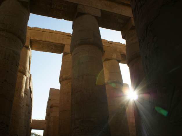 Обои картинки фото колонный, зал, луксор, египет, города, исторические, архитектурные, памятники