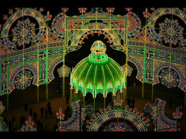 Обои картинки фото разное, иллюминация