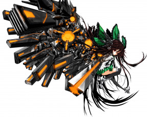 Картинка аниме touhou уцухо рюджи