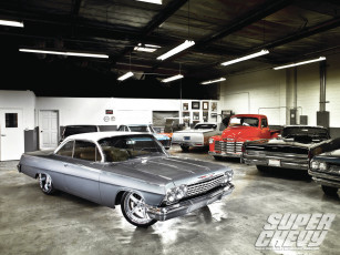 Картинка 1962 chevrolet bel air автомобили разные вместе