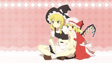 Картинка аниме touhou мариса кирисаме фландр скарлет