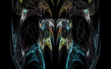 Картинка 3д графика fractal фракталы абстракция