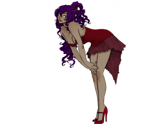 Обои картинки фото рисованные, люди, девушка