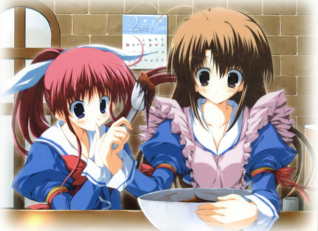 Обои картинки фото аниме, hani, operation, sanctuary, девушки