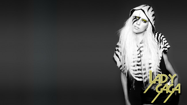 Обои картинки фото музыка, lady, gaga, взгляд