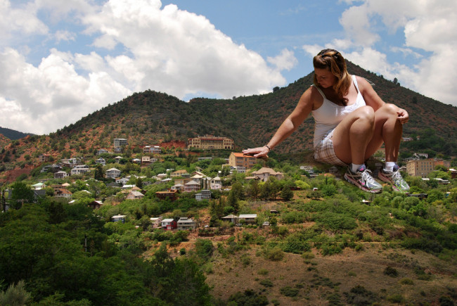 Обои картинки фото разное, компьютерный, дизайн, дома, девушка