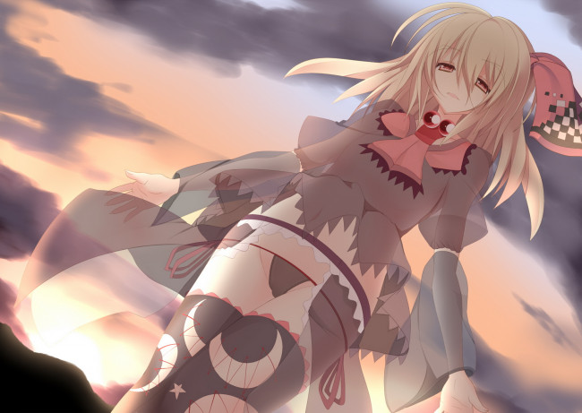 Обои картинки фото аниме, touhou, румия