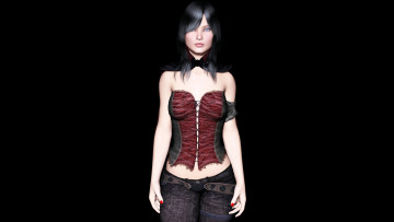 обоя 3д, графика, people, люди, девушка, взгляд