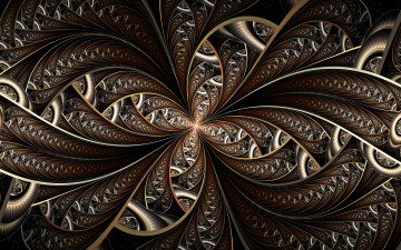 Картинка 3д графика fractal фракталы фон цвета узор