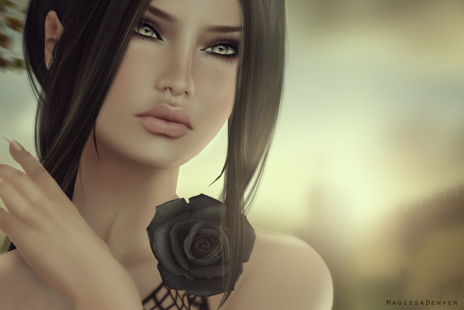 Обои картинки фото 3д, графика, portraits, портрет, лицо