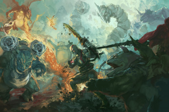 Картинка фэнтези существа mae nak s2 games герои новоземья heroes of newerth рука магия девушка moba lady