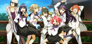 Картинка аниме sousyu+sensinkan-gakuen+hachimyoujin персонажи девушки парни sousyu sensinkan-gakuen hachimyoujin