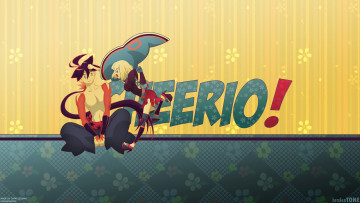 Картинка аниме katanagatari togame yasuri shichika драка девушка парень фон