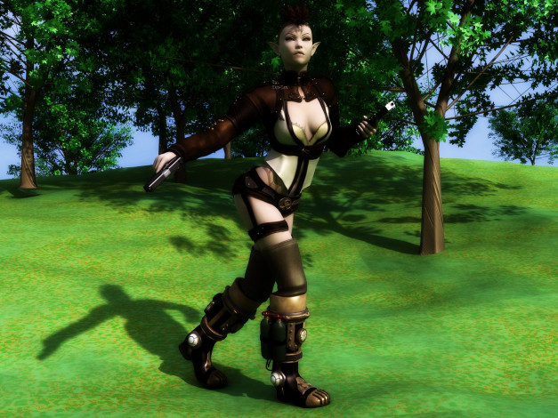 Обои картинки фото 3д графика, эльфы , elves, природа, взгляд, эльфийка