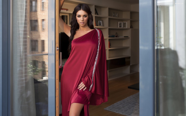 Обои картинки фото georgia salpa, девушки, взгляд, фон, девушка