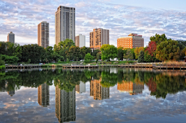 Обои картинки фото города, Чикаго , сша, chicago, lincoln, park