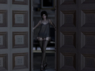 Картинка 3д+графика люди+ people фон взгляд девушка