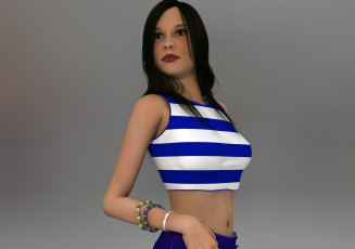 Картинка 3д+графика люди+ people взгляд девушка фон