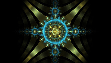 Картинка 3д+графика фракталы+ fractal цвета фон узор