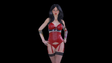 Картинка 3д+графика люди+ people девушка взгляд фон