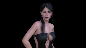 обоя 3д графика, люди , people, фон, взгляд, девушка